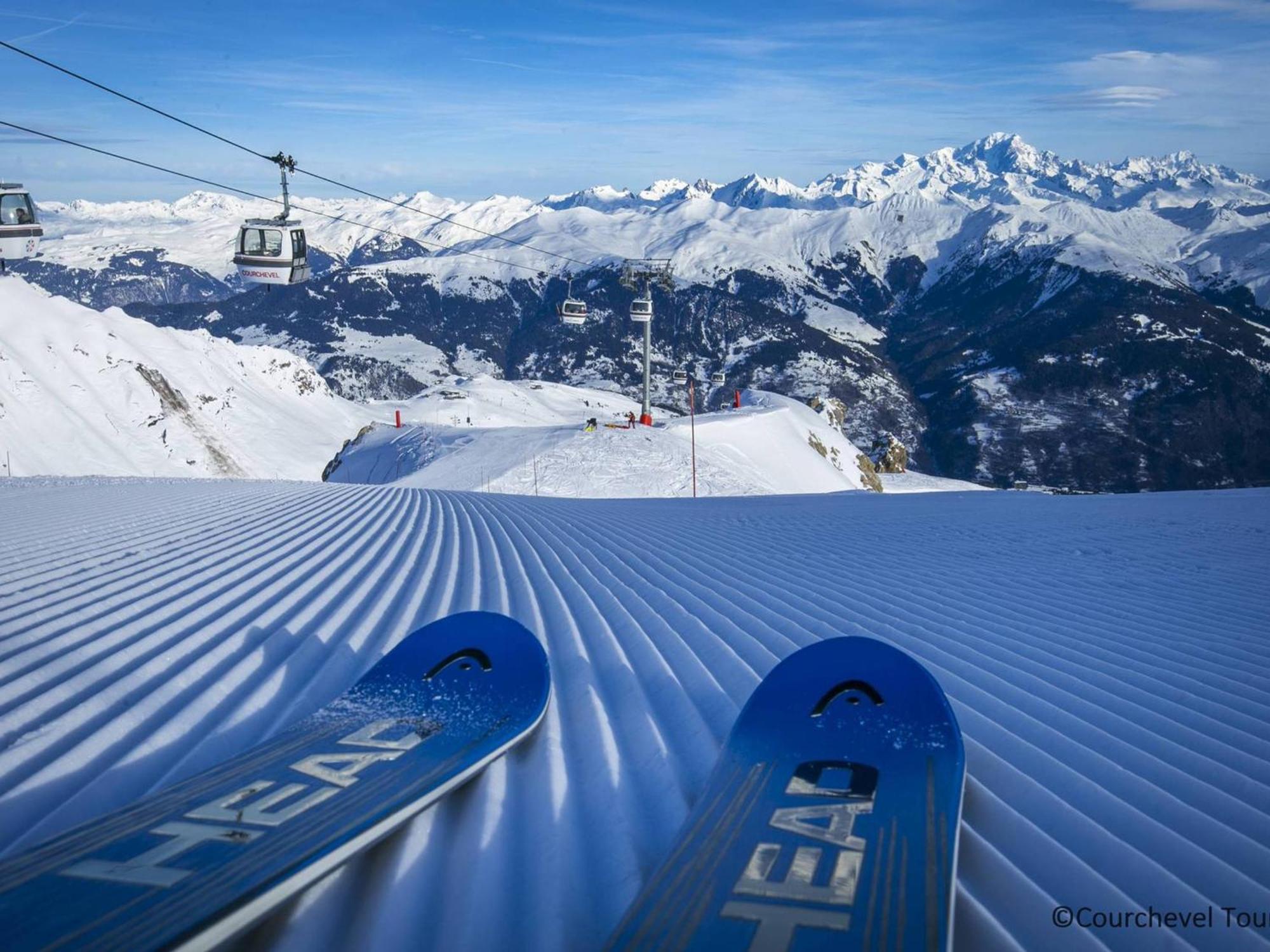 Studio Pour 2 Avec Skis Aux Pieds Et Parking A Courchevel 1850 - Fr-1-575-175 Daire Dış mekan fotoğraf