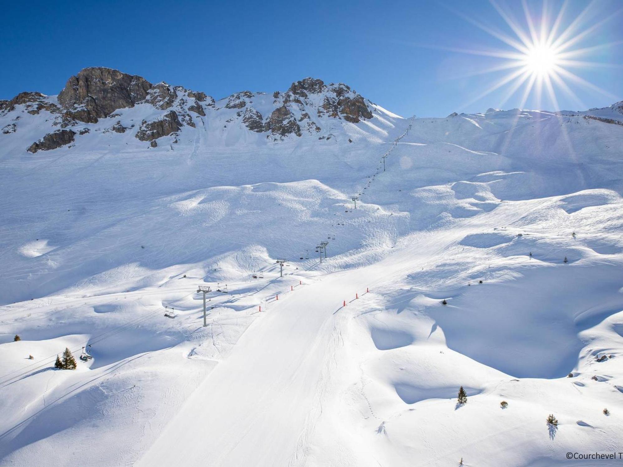 Studio Pour 2 Avec Skis Aux Pieds Et Parking A Courchevel 1850 - Fr-1-575-175 Daire Dış mekan fotoğraf